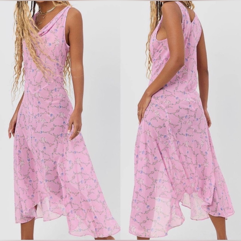 Frankie’s Bikini Molly Floral Chiffon Dress Size S